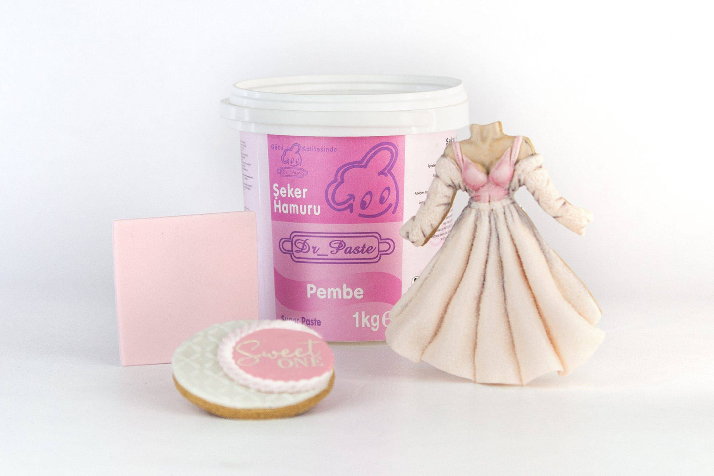 DR PASTE Rollfondant rosa 1kg