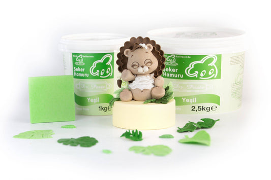 DR PASTE Rollfondant koyu yeşil 1kg