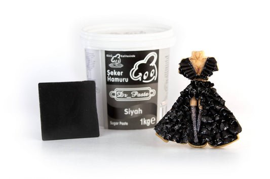 DR PASTE Şeker Hamuru siyah 1kg