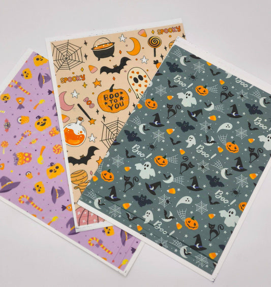 Tortenaufleger Halloween Hintergrund DIN A4 Rosa