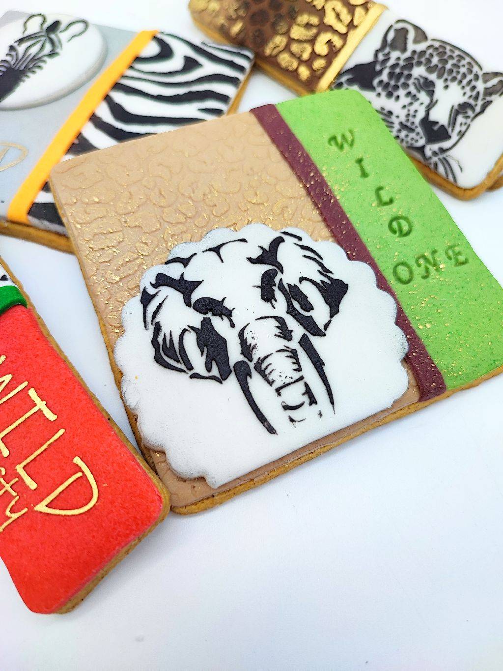 Stencil Safaritiere Schablone