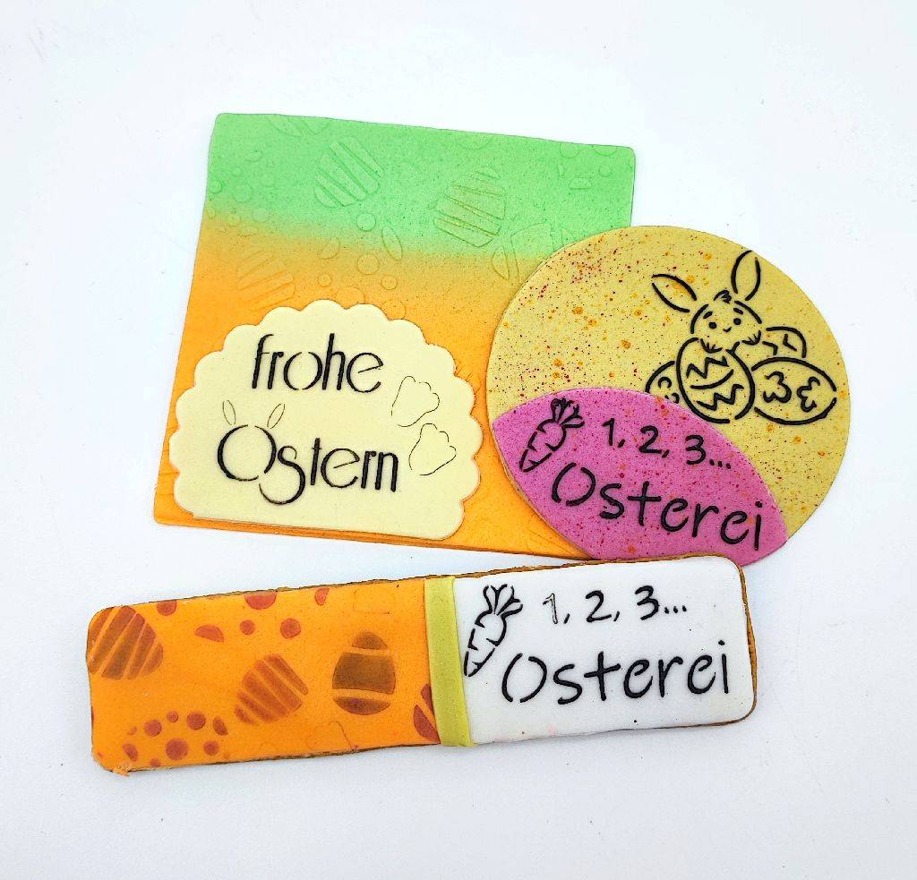 Stencil frohe Ostern Schablon