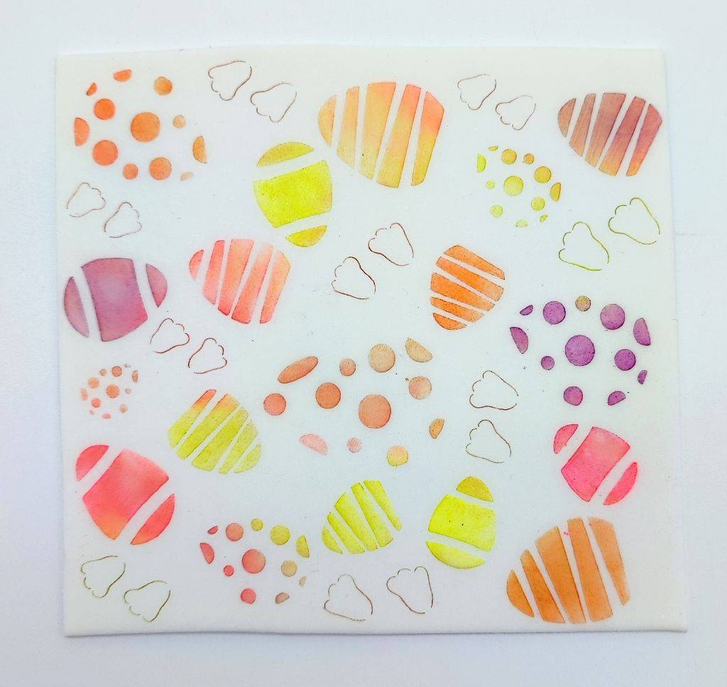 Stencil Ostereier Schablone