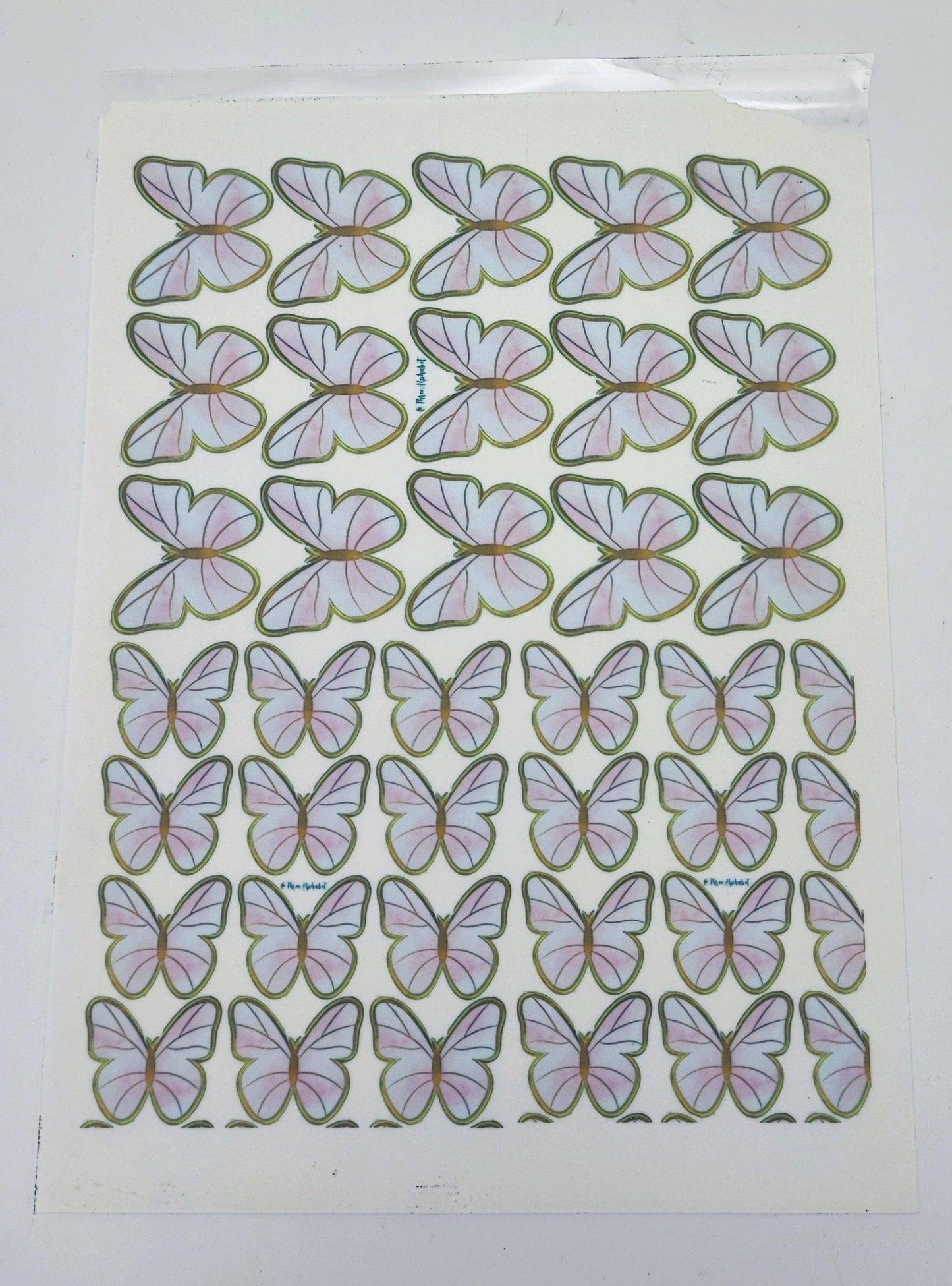 Tortenaufleger "Schmetterlinge lila"