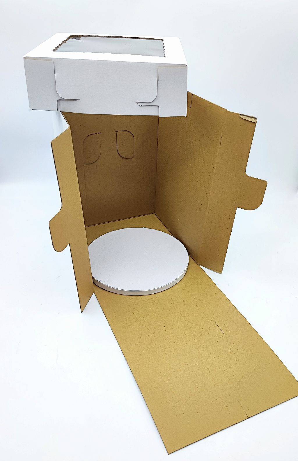 Tortenbox mit Platte 20,8x20,8x30,5cm