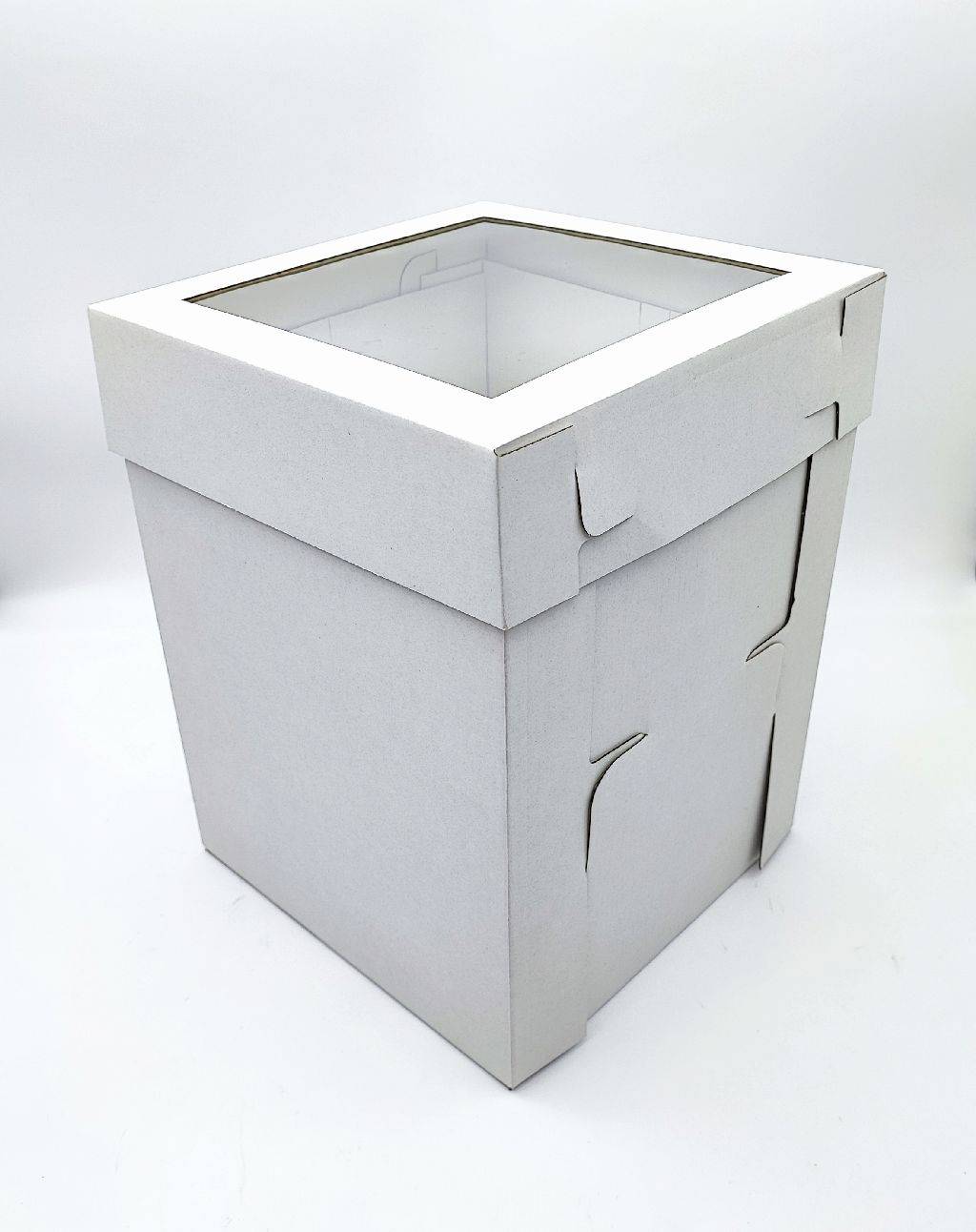 cake box with plate 25.4x25.4x30.5cm