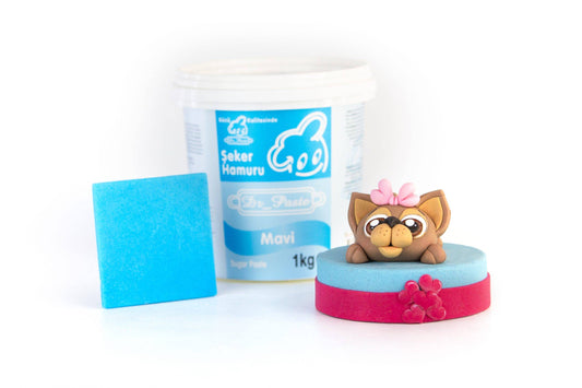 DR PASTE Şeker Hamuru mavi 1kg